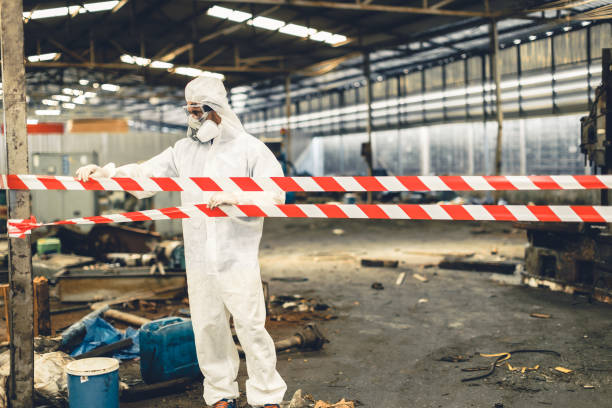 Professional Unattended Death Cleanup technician working in Comfort, TX